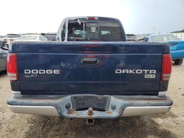 1D7HL48X33S313903 - 2003 DODGE DAKOTA QUAD SLT BLUE photo 6