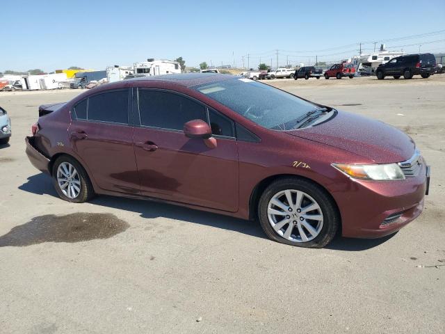 2HGFB2F93CH531605 - 2012 HONDA CIVIC EXL მუქწითელი ფოტო 4