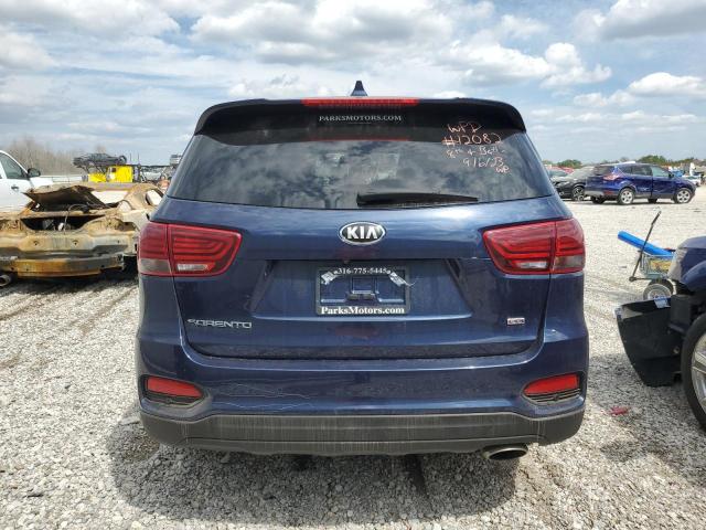 5XYPG4A38KG435842 - 2019 KIA SORENTO L BLUE photo 6