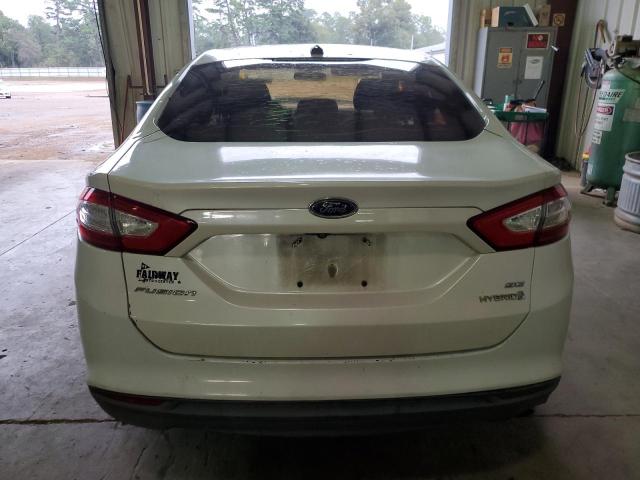 3FA6P0G72DR191540 - 2013 FORD FUSION S WHITE photo 6