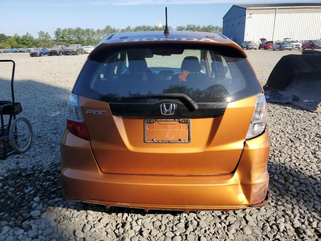 JHMGE8H4XAS008651 - 2010 HONDA FIT SPORT ORANGE photo 6