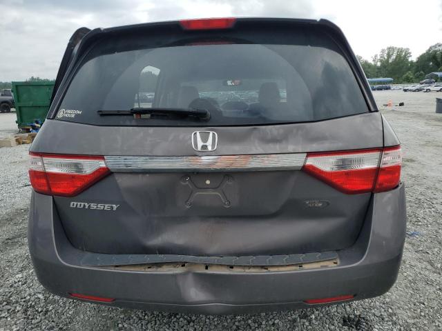 5FNRL5H61CB139029 - 2012 HONDA ODYSSEY EXL GRAY photo 6