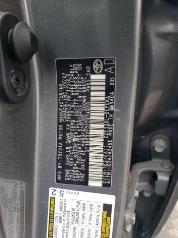 2T1BR32E07C814870 - 2007 TOYOTA COROLLA CE ნაცრისფერი ფოტო 12