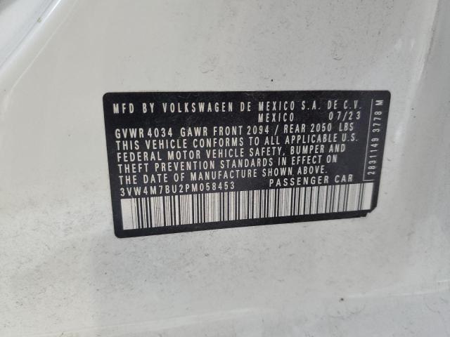 3VW4M7BU2PM058453 - 2023 VOLKSWAGEN JETTA S WHITE photo 13