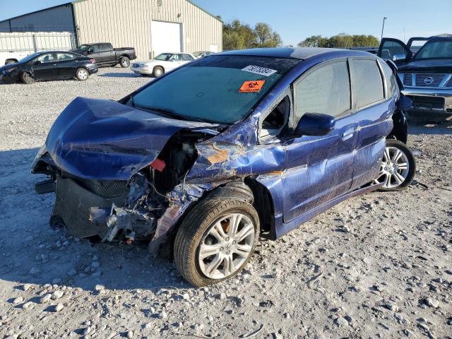 JHMGE8H47AS005383 - 2010 HONDA FIT SPORT ლურჯი ფოტო 2