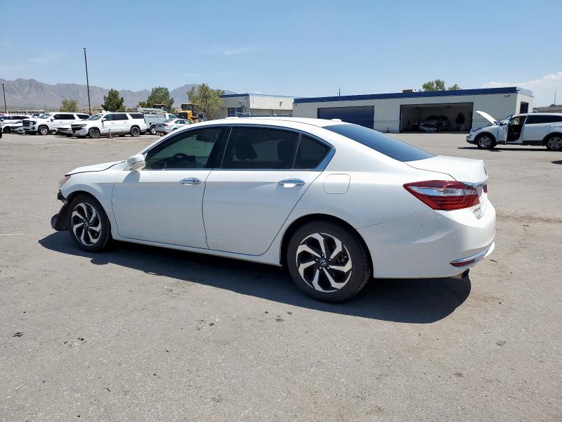 1HGCR3F08HA000007 - 2017 HONDA ACCORD EXL WHITE photo 2