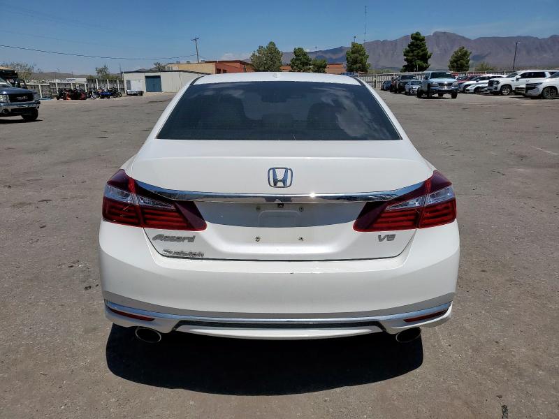 1HGCR3F08HA000007 - 2017 HONDA ACCORD EXL WHITE photo 6