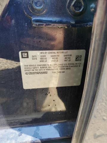 1G1ZE5ST5GF258852 - 2016 CHEVROLET MALIBU LT BLUE photo 12