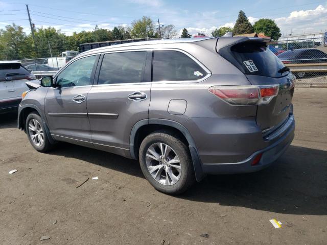 5TDJKRFH1FS207664 - 2015 TOYOTA HIGHLANDER XLE Boz foto 2