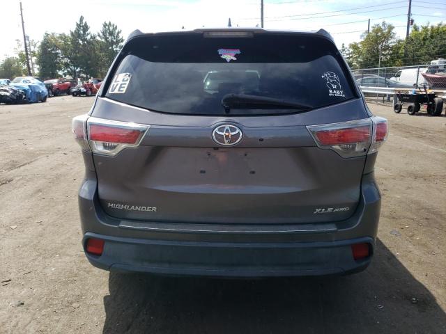5TDJKRFH1FS207664 - 2015 TOYOTA HIGHLANDER XLE Boz foto 6