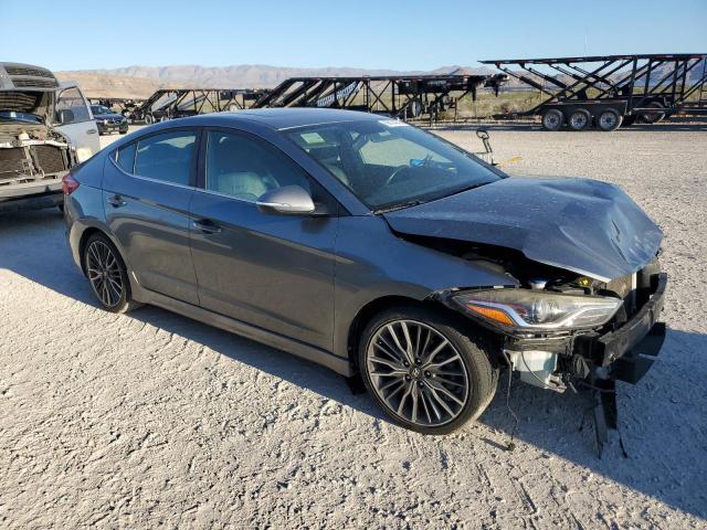 KMHD04LB2JU704325 - 2018 HYUNDAI ELANTRA SPORT GRAY photo 4