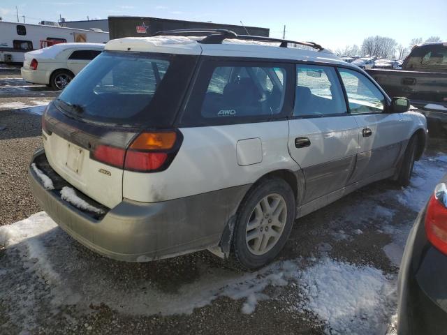 4S3BH6656Y7619745 - 2000 SUBARU LEGACY OUTBACK WHITE photo 3