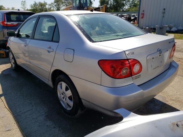 1NXBR32E18Z942373 - 2008 TOYOTA COROLLA CE SILVER photo 2