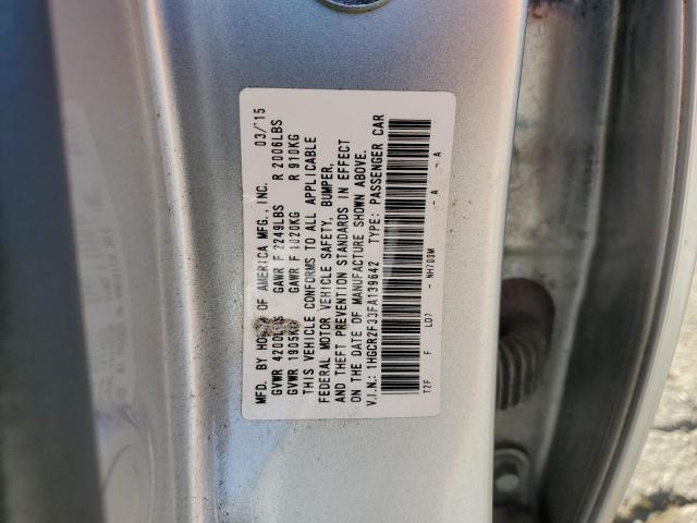 1HGCR2F33FA139642 - 2015 HONDA ACCORD LX SILVER photo 13