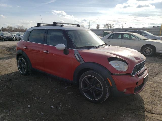 WMWZC3C52EWP27701 - 2014 MINI COOPER S COUNTRYMAN RED photo 4