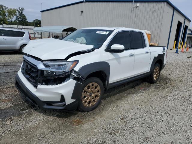 5FPYK3F74NB004975 - 2022 HONDA RIDGELINE RTL WHITE photo 1