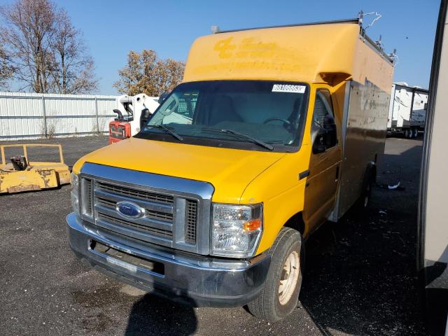 1FDWE3FL8DDA74100 - 2013 FORD ECONOLINE E350 SUPER DUTY CUTAWAY VAN YELLOW photo 1