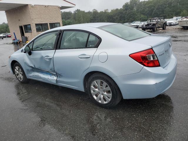 2HGFB2F53CH529396 - 2012 HONDA CIVIC LX BLUE photo 2