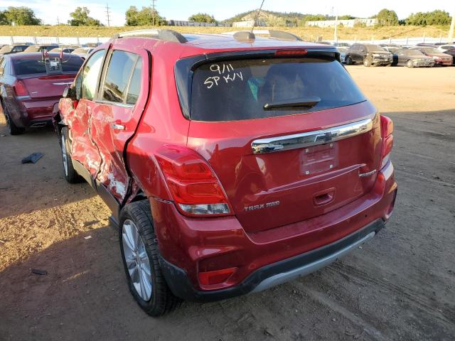 3GNCJRSB4LL228594 - 2020 CHEVROLET TRAX PREMIER RED photo 2