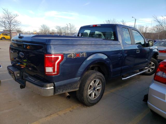 1FTEX1EPXFFC50638 - 2015 FORD F150 SUPER CAB BLUE photo 3