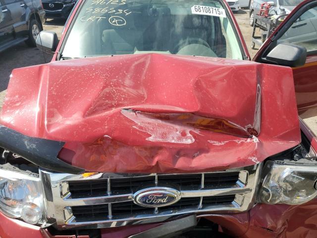 1FMCU0DG3BKB19625 - 2011 FORD ESCAPE XLT RED photo 12