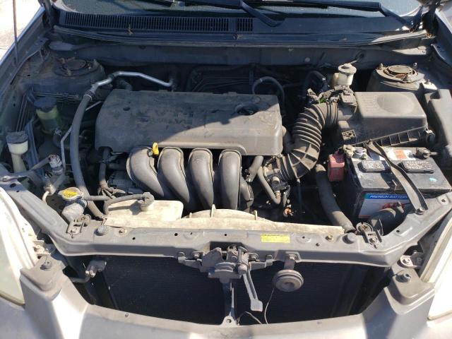 2T1KR32E25C496845 - 2005 TOYOTA COROLLA MA XR GRAY photo 11