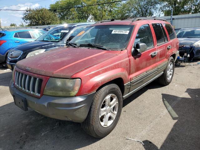 1J4GW48S44C419980 - 2004 JEEP CHEROKEE LAREDO BURGUNDY photo 1