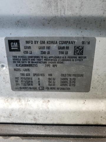 KL4CJASB9KB953743 - 2019 BUICK ENCORE PREFERRED WHITE photo 13