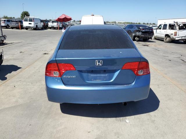 1HGFA15506L149602 - 2006 HONDA CIVIC LX BLUE photo 6