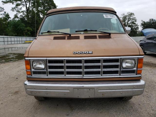 2B7GB13T3HK268359 - 1987 DODGE RAM VAN B150 TAN photo 5