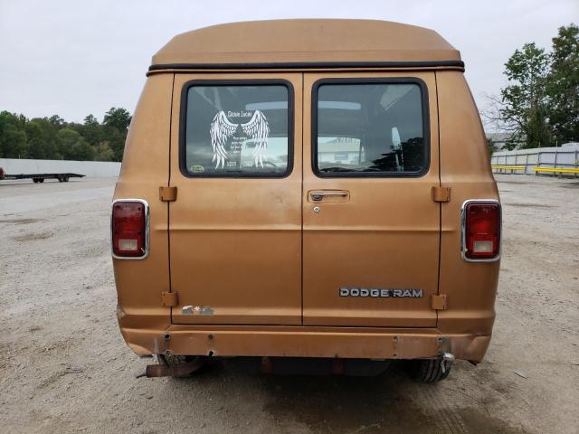 2B7GB13T3HK268359 - 1987 DODGE RAM VAN B150 TAN photo 6