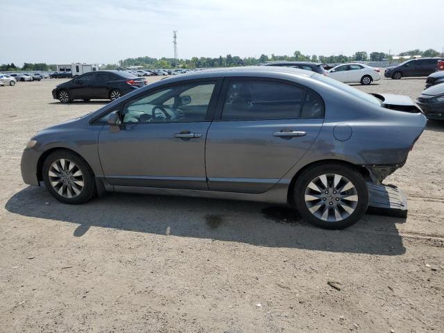 2HGFA16069H106628 - 2009 HONDA CIVIC EXL GRAY photo 2