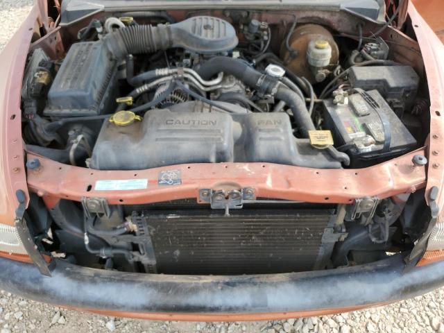 1B7GL22X6YS615602 - 2000 DODGE DAKOTA ნარინჯისფერი ფოტო 11