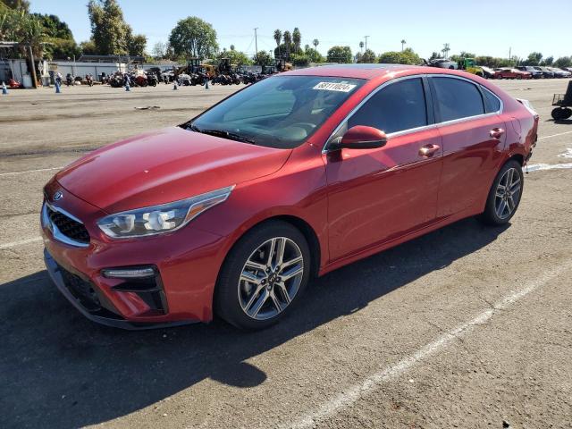 3KPF54AD1ME372576 - 2021 KIA FORTE EX RED photo 1