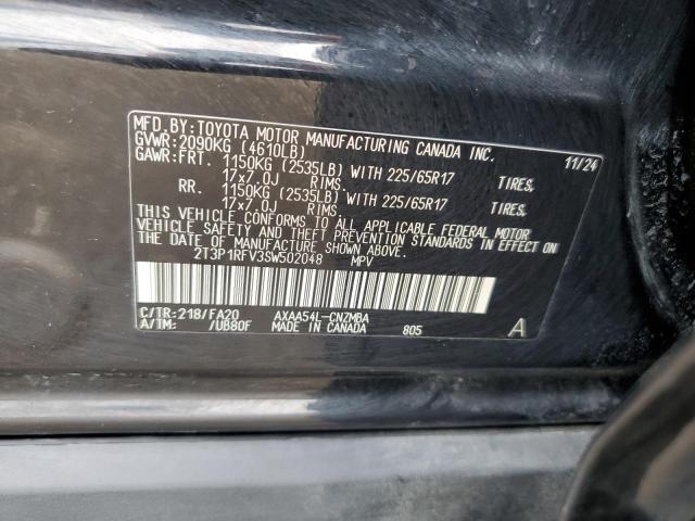 2T3P1RFV3SW502048 - 2025 TOYOTA RAV4 XLE BLACK photo 13