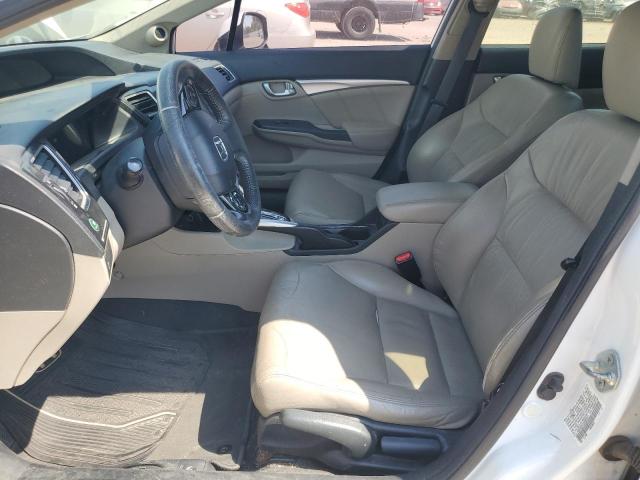 19XFB2F91DE087071 - 2013 HONDA CIVIC EXL Weiß Foto 7