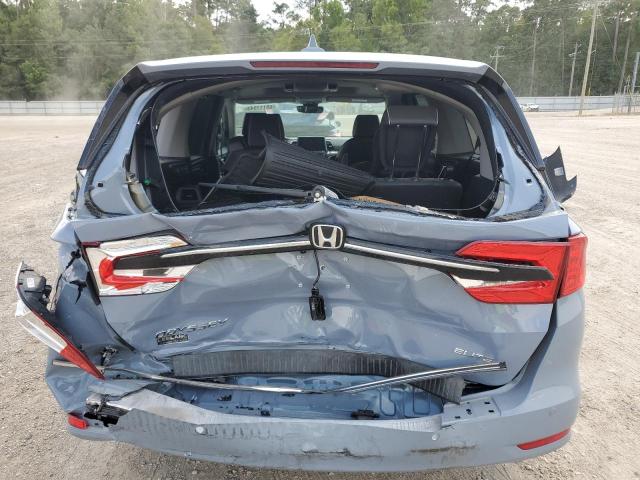 5FNRL6H90PB051949 - 2023 HONDA ODYSSEY ELITE أزرق صورة 6