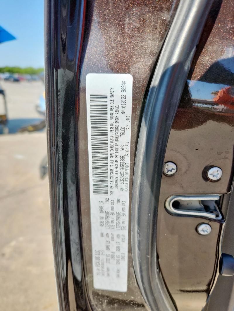 3C6UR5CL6HG616861 - 2017 RAM 2500 ST მუქწითელი ფოტო 13