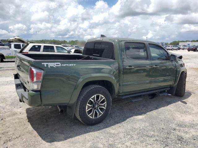 3TMAZ5CN5MM142104 - 2021 TOYOTA TACOMA DOUBLE CAB GREEN photo 3