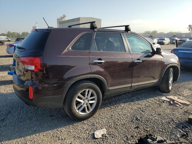 5XYKT3A62FG602874 - 2015 KIA SORENTO LX BURGUNDY photo 3