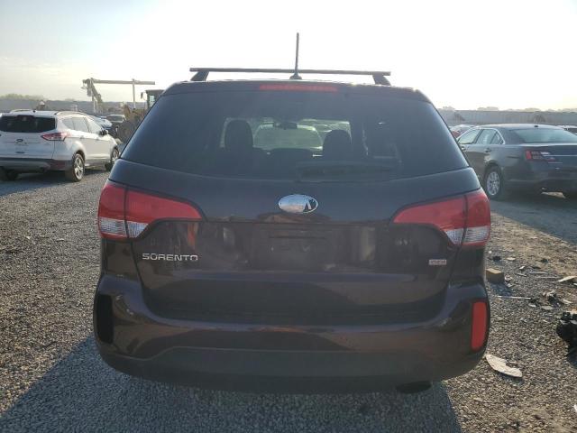 5XYKT3A62FG602874 - 2015 KIA SORENTO LX BURGUNDY photo 6