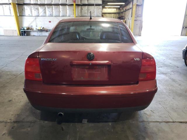 WVWPD63B9XE379578 - 1999 VOLKSWAGEN PASSAT GLX MAROON photo 6