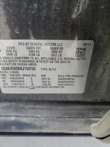 5GAKVCKD6EJ150709 - 2014 BUICK ENCLAVE BLACK photo 13