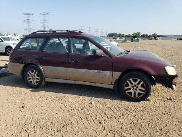 4S3BH675717669669 - 2001 SUBARU LEGACY OUTBACK AWP 勃艮第红 照片 4