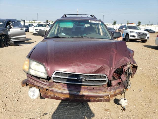 4S3BH675717669669 - 2001 SUBARU LEGACY OUTBACK AWP 勃艮第红 照片 5