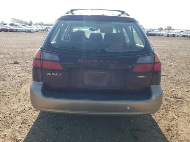 4S3BH675717669669 - 2001 SUBARU LEGACY OUTBACK AWP 勃艮第红 照片 6