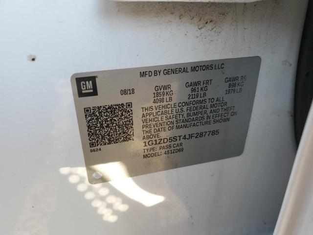 1G1ZD5ST4JF287785 - 2018 CHEVROLET MALIBU LT 白色 照片 12