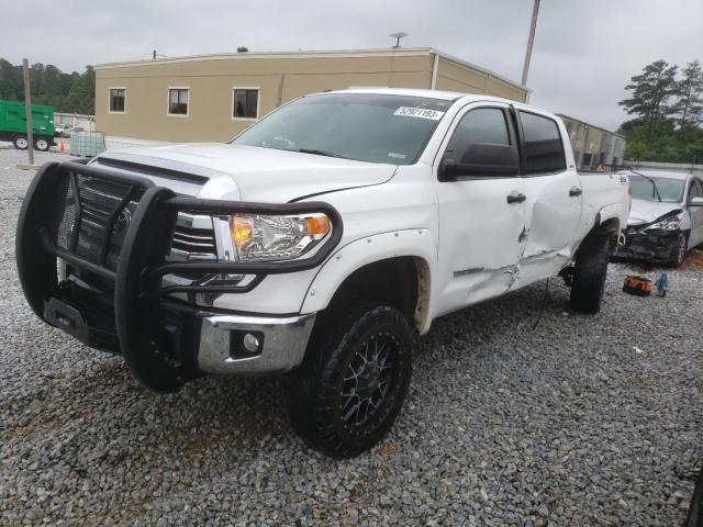 5TFEM5F15EX075766 - 2014 TOYOTA TUNDRA CREWMAX SR5 WHITE photo 1