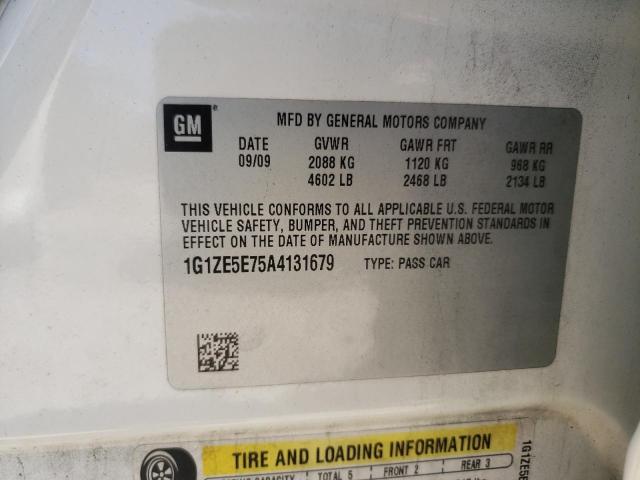 1G1ZE5E75A4131679 - 2010 CHEVROLET MALIBU LTZ 白色 照片 12