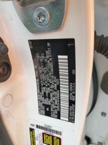 5TFBT54147X008040 - 2007 TOYOTA TUNDRA DOUBLE CAB SR5 WHITE photo 12